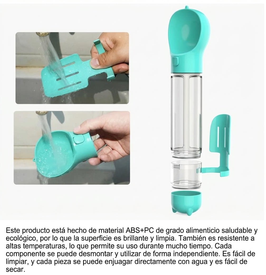 Botella Dispensadora 3 En 1 Para Mascota