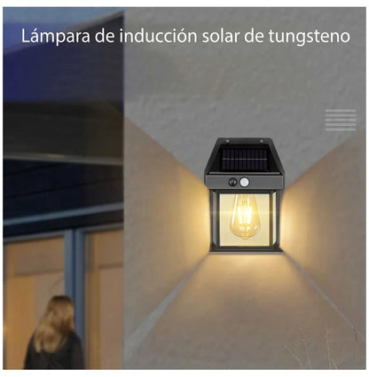 Lámpara solar de pared con sensor