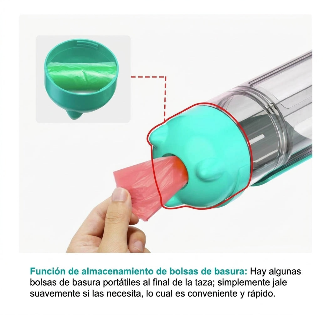 Botella Dispensadora 3 En 1 Para Mascota