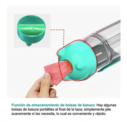 Botella Dispensadora 3 En 1 Para Mascota