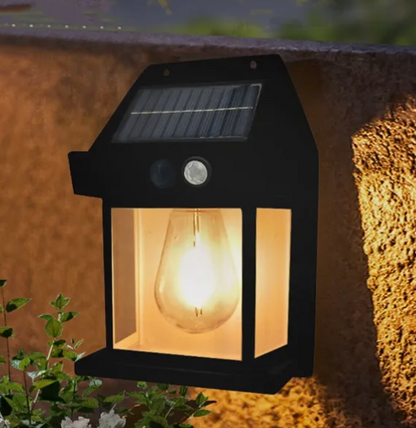 Lámpara solar de pared con sensor