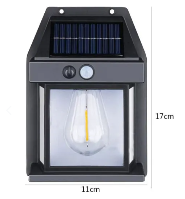 Lámpara solar de pared con sensor