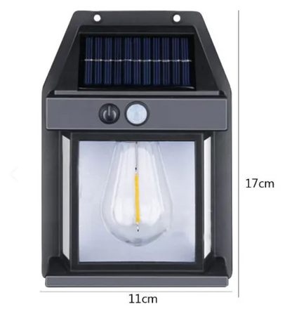 Lámpara solar de pared con sensor